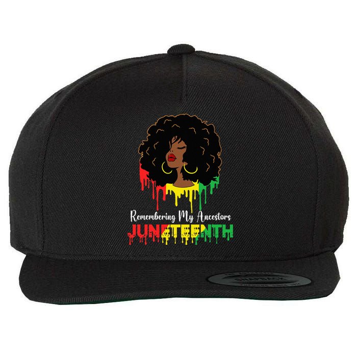 Juneteenth wo African American black Wo 1865 Wool Snapback Cap