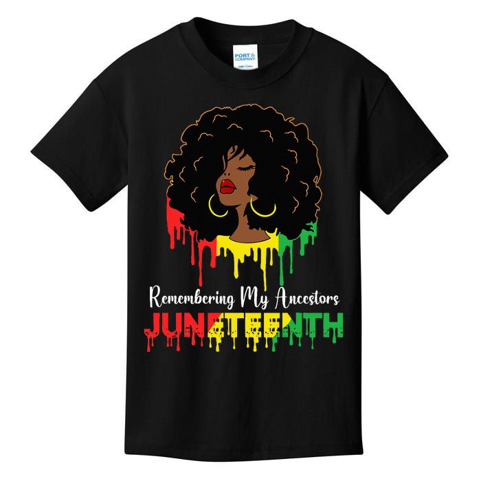 Juneteenth wo African American black Wo 1865 Kids T-Shirt