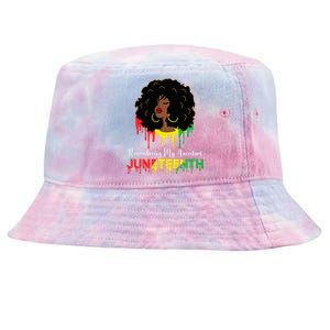 Juneteenth wo African American black Wo 1865 Tie-Dyed Bucket Hat