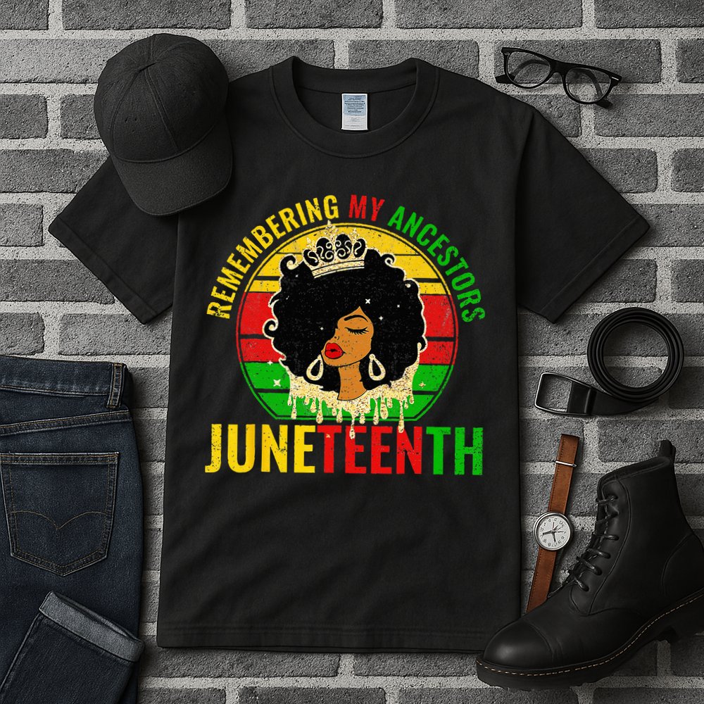 Juneteenth wo African American black Wo 1865 Tall T-Shirt