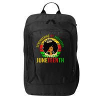 Juneteenth wo African American black Wo 1865 City Backpack