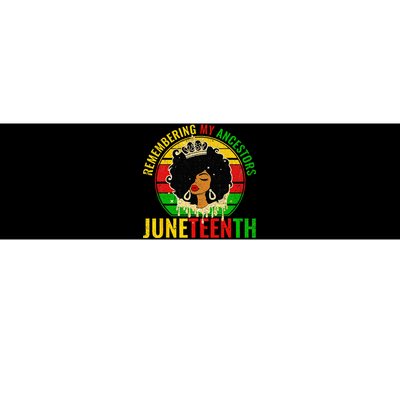 Juneteenth wo African American black Wo 1865 Bumper Sticker