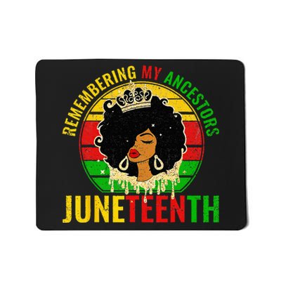 Juneteenth wo African American black Wo 1865 Mousepad