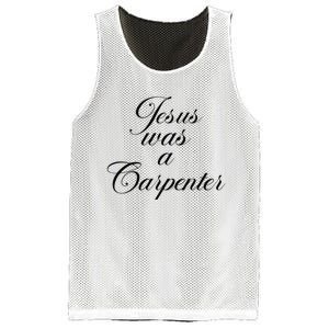 Jesus Was A Carpenter Funny Music Festival Gift Mesh Reversible Basketball Jersey Tank