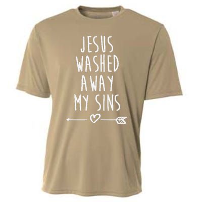 Jesus Washed Away My Sins Christian Cooling Performance Crew T-Shirt