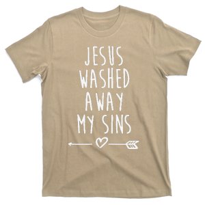 Jesus Washed Away My Sins Christian T-Shirt