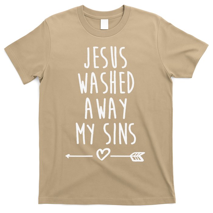 Jesus Washed Away My Sins Christian T-Shirt