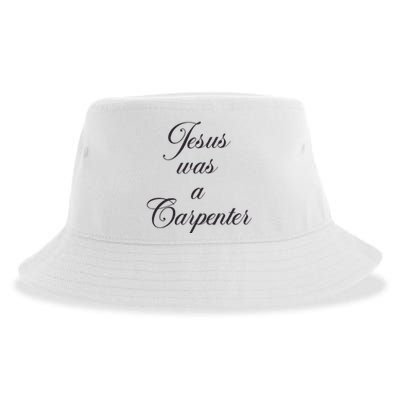 Jesus Was A Carpenter Sustainable Bucket Hat