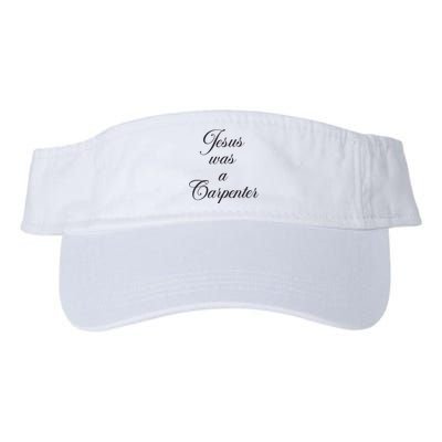 Jesus Was A Carpenter Valucap Bio-Washed Visor