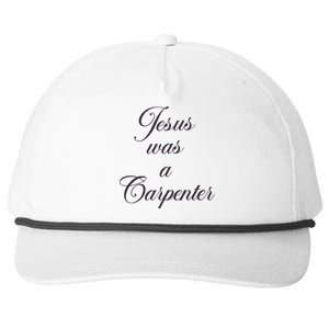 Jesus Was A Carpenter Snapback Five-Panel Rope Hat