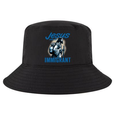 Jesus Was An Immigrant Real Christians Follow Christ Gift Cool Comfort Performance Bucket Hat