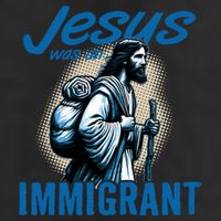 Jesus Was An Immigrant Real Christians Follow Christ Gift Adult Drive Performance Visor