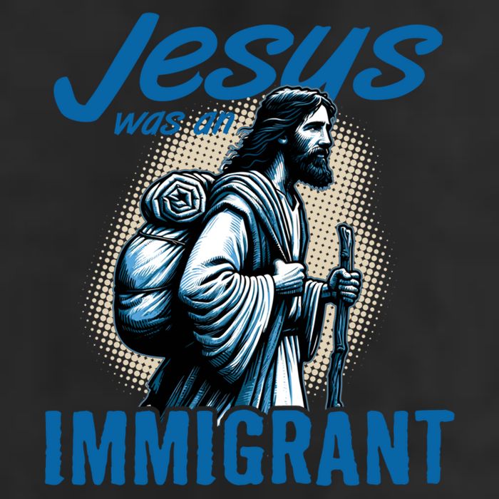 Jesus Was An Immigrant Real Christians Follow Christ Gift Adult Drive Performance Visor