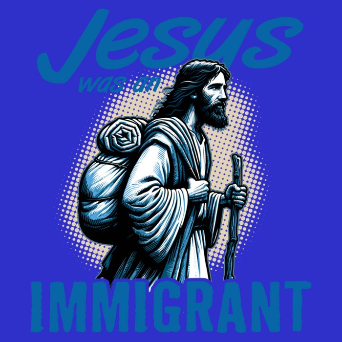 Jesus Was An Immigrant Real Christians Follow Christ Gift 16 in Basic Backpack