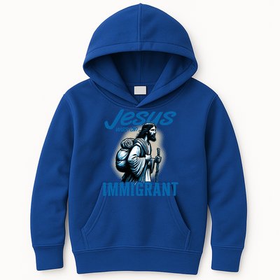 Jesus Was An Immigrant Real Christians Follow Christ Gift Kids Hoodie