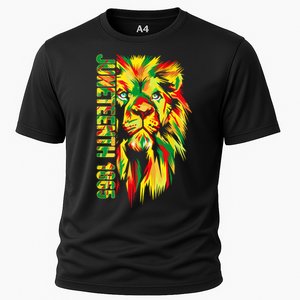 Juneteenth Women African American Black Lion 1865 King Cooling Performance Crew T-Shirt