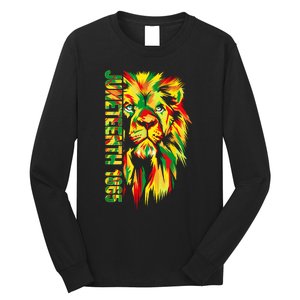 Juneteenth Women African American Black Lion 1865 King Long Sleeve Shirt