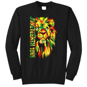 Juneteenth Women African American Black Lion 1865 King Sweatshirt