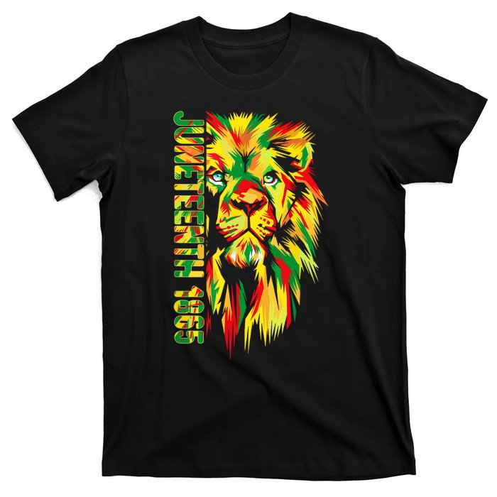 Juneteenth Women African American Black Lion 1865 King T-Shirt