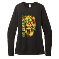 Juneteenth Women African American Black Lion 1865 King Womens CVC Long Sleeve Shirt