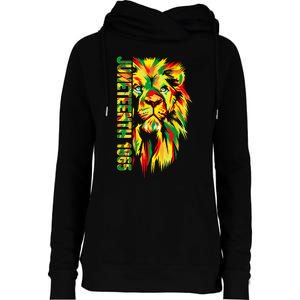 Juneteenth Women African American Black Lion 1865 King Womens Funnel Neck Pullover Hood