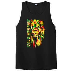 Juneteenth Women African American Black Lion 1865 King PosiCharge Competitor Tank