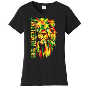 Juneteenth Women African American Black Lion 1865 King Women's T-Shirt