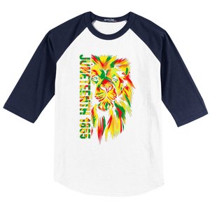 Juneteenth Women African American Black Lion 1865 King Baseball Sleeve Shirt