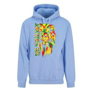 Juneteenth Women African American Black Lion 1865 King Unisex Surf Hoodie