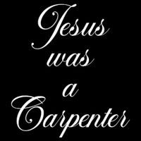 Jesus Was A Carpenter Drawstring Bag