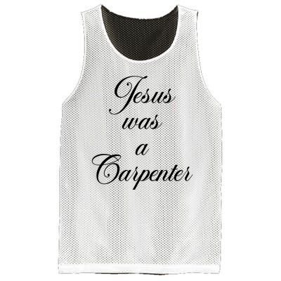 Jesus Was A Carpenter Mesh Reversible Basketball Jersey Tank