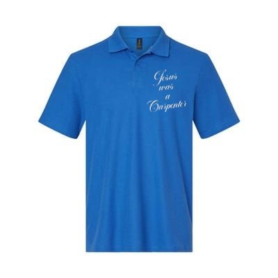 Jesus Was A Carpenter Softstyle Adult Sport Polo