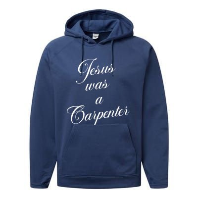 Jesus Was A Carpenter Performance Fleece Hoodie