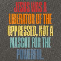 Jesus Was A Liberator Of The Oppressed Not A Mascot Powerful Cotton Canvas Backpack