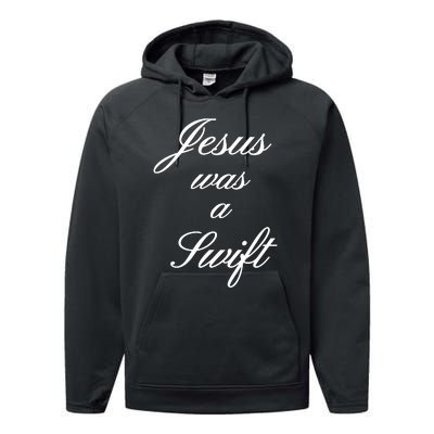 Jesus Was A Swif Performance Fleece Hoodie