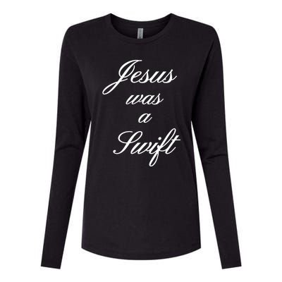 Jesus Was A Swif Womens Cotton Relaxed Long Sleeve T-Shirt