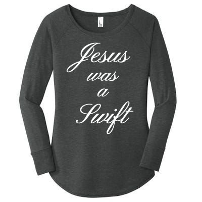 Jesus Was A Swif Women's Perfect Tri Tunic Long Sleeve Shirt