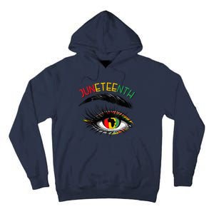 Juneteenth Women African American Eyes Tall Hoodie