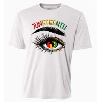 Juneteenth Women African American Eyes Cooling Performance Crew T-Shirt