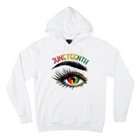 Juneteenth Women African American Eyes Hoodie