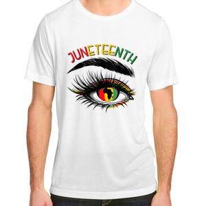 Juneteenth Women African American Eyes Adult ChromaSoft Performance T-Shirt