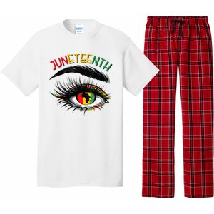 Juneteenth Women African American Eyes Pajama Set