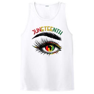 Juneteenth Women African American Eyes PosiCharge Competitor Tank