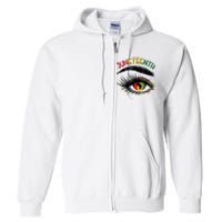 Juneteenth Women African American Eyes Full Zip Hoodie