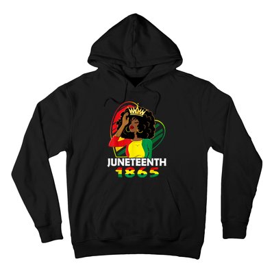 Juneteenth Women African American Black Women Queen Hoodie