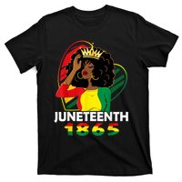 Juneteenth Women African American Black Women Queen T-Shirt