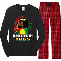 Juneteenth Women African American Black Women Queen Long Sleeve Pajama Set