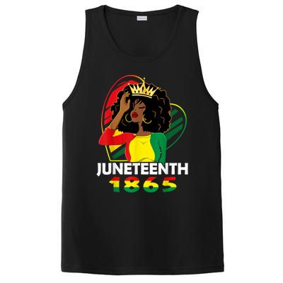 Juneteenth Women African American Black Women Queen PosiCharge Competitor Tank