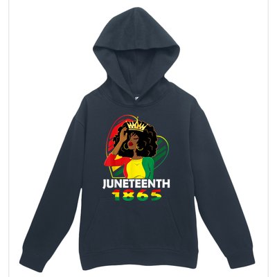 Juneteenth Women African American Black Women Queen Urban Pullover Hoodie