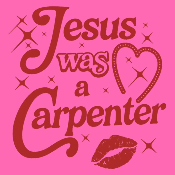 Jesus Was A Carpenter Christian Jesus Sayings Stripe Pom Pom Beanie